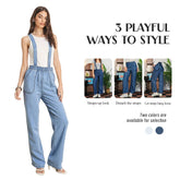 Women's High-Waist Jeans, Convertible Wide-Leg Full-Length Jeans With 3-in-1 Adjustable Hem, Tencel Lyocell For Summer. Forbidden Platform - Temu - kinko